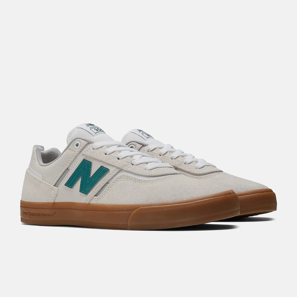 New Balance White and Teal Athletic Shoes